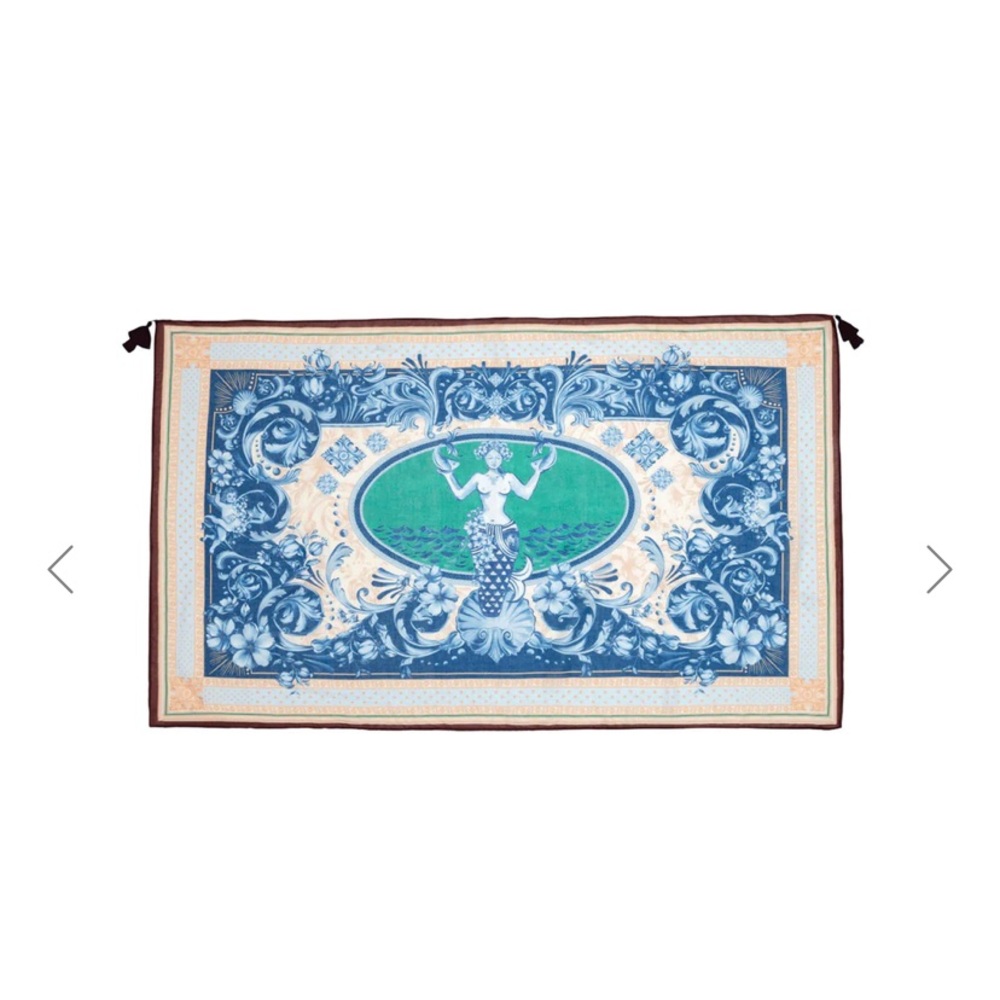 Agua Bendita Green and Blue Swim Sarong - Picture 4 of 10